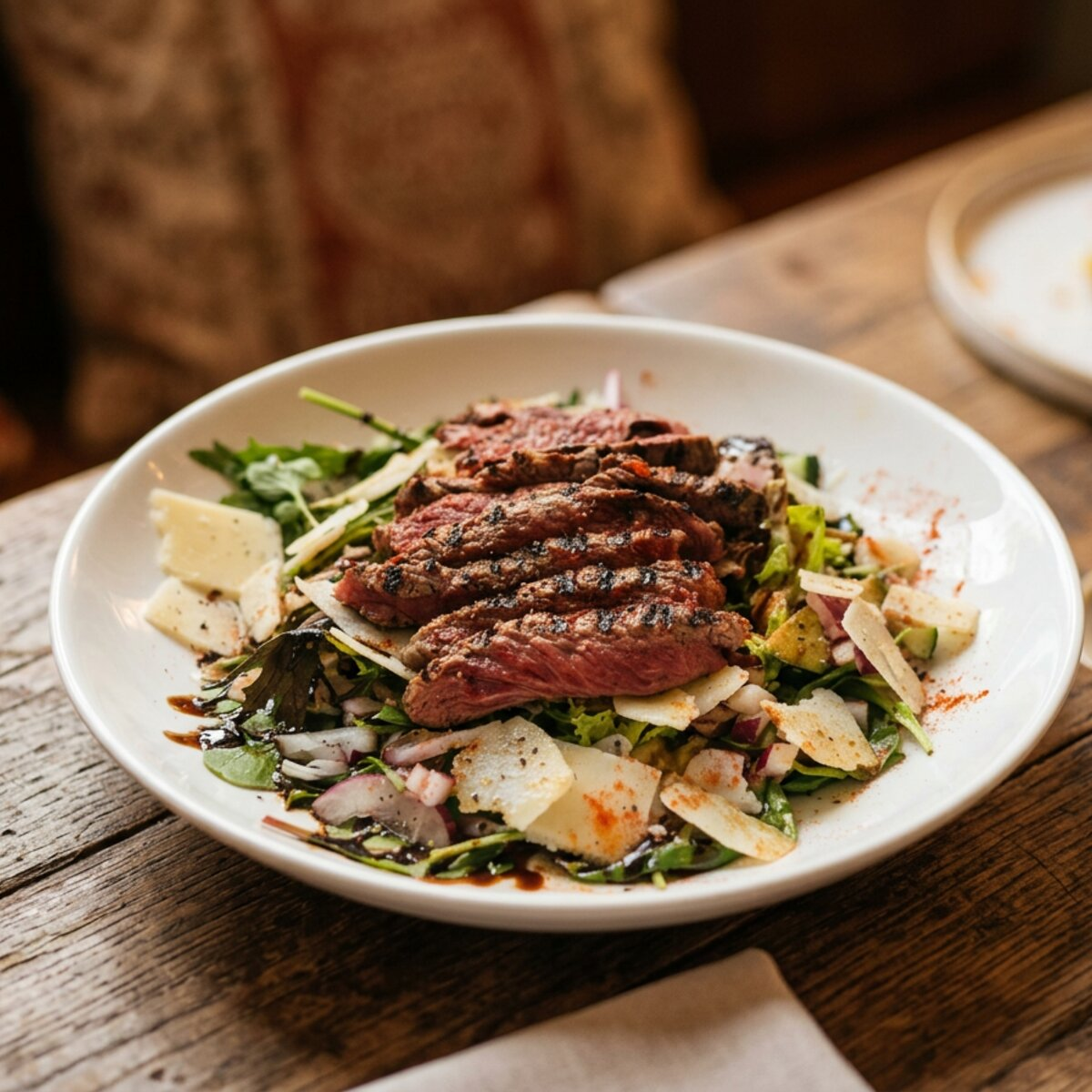 Steak salad — finished shot